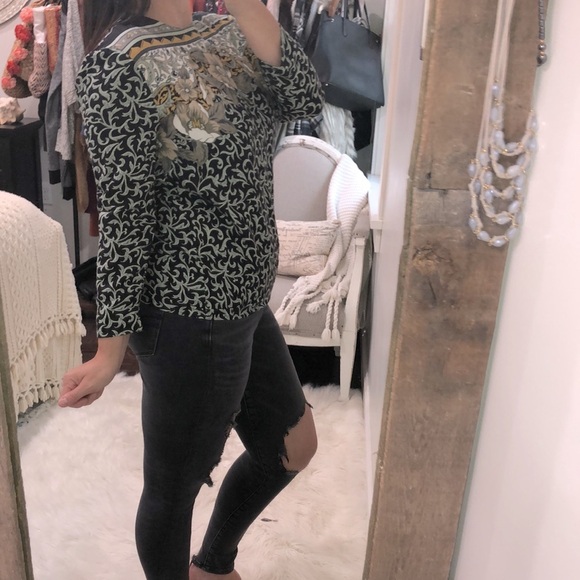 Ali Miles size small floral boho top - Picture 3 of 6